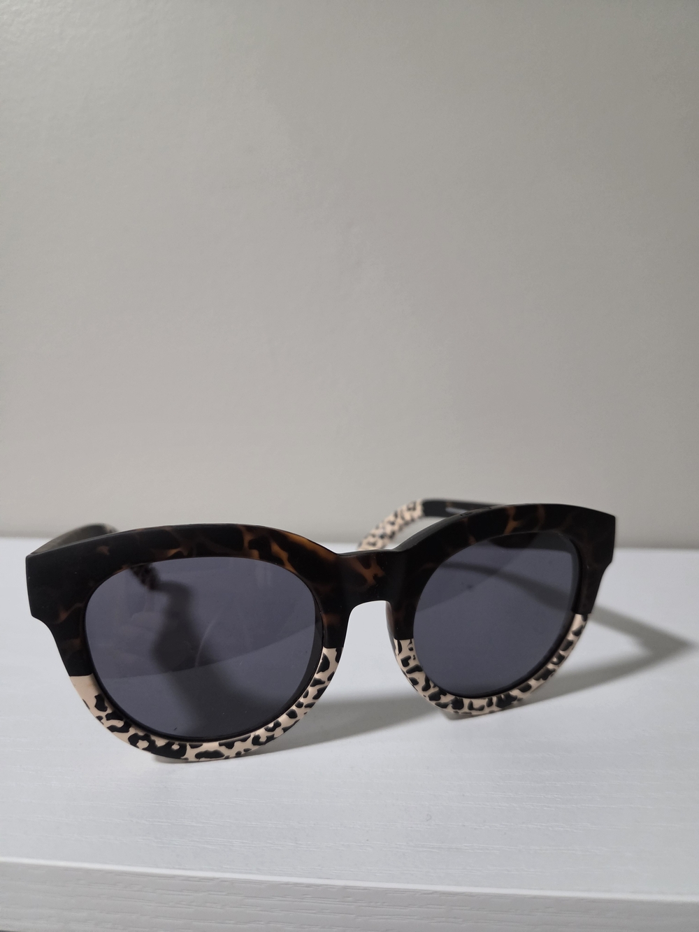 TOMS Leopard Accent Cat Eye Sunglasses - Brown/Beige